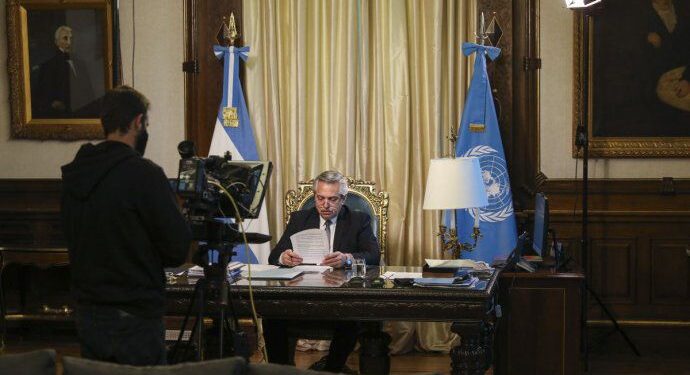 ANTE LA ASAMBLEA GENERAL DE LA ONU, ALBERTO RESALTÓ QUE LA VACUNA CONTRA EL CORONAVIRUS «DEBE SER UN BIEN PÚBLICO GLOBAL»