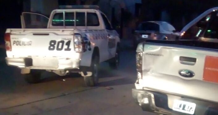 SAN PEDRO: CHOCARON MÓVIL POLICIAL