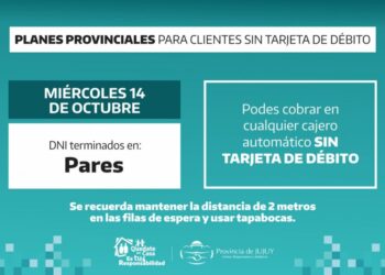 PAGO DE PLANES PROVINCIALES, JUBILACIONES Y PENSIONES