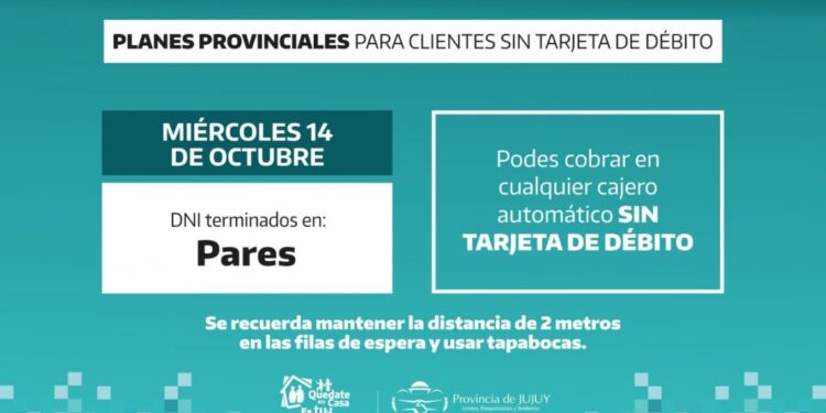 PAGO DE PLANES PROVINCIALES, JUBILACIONES Y PENSIONES