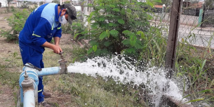 EL SISTEMA DE BOMBEO INAUGURADO POR AGUA POTABLE DE JUJUY EN LA LOCALIDAD DE SANTA CLARA EN EL AÑO 2016 FUNCIONA EN PERFECTAS CONDICIONES