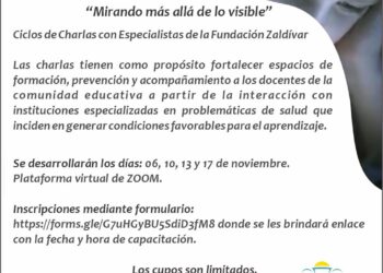 CICLOS DE CHARLAS PARA DOCENTES: “MIRANDO MÁS ALLÁ DE LO VISIBLE”