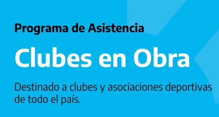 INSTITUCIONES DEPORTIVAS FUERON BENEFICIADAS CON EL PROGRAMA NACIONAL “CLUBES EN OBRAS”