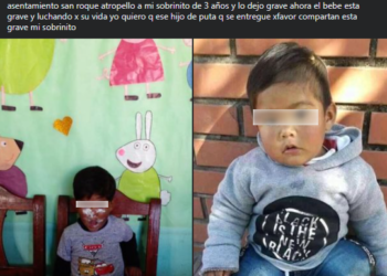 Atropelló a un niño de 3 años y huyó del lugar