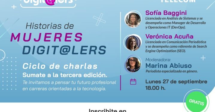 Telecom presenta su tercera edición del ciclo de charlas mujeres digit@lers