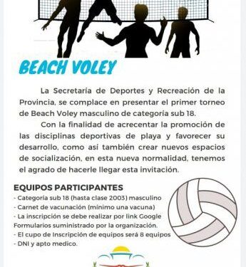 Torneo de Beach Voley Sub 18 Masculino
