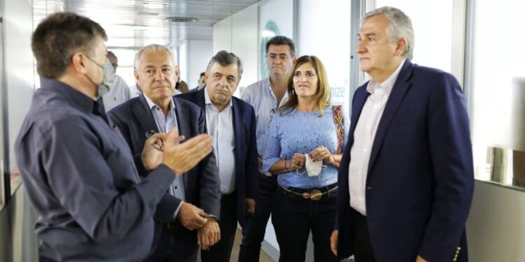 Morales visitó el Parque Tecnológico del Litoral Centro