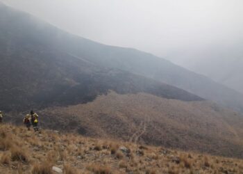 Brigadistas combaten incendios en diferentes localidades de la provincia de Jujuy