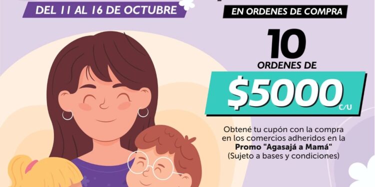Convocatoria a comercios para la promo «Agasajá a mamá!»