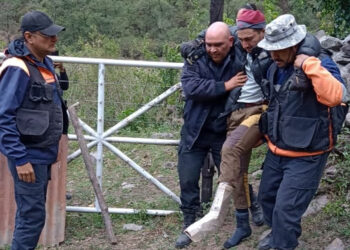 Practicaba treikking en Yala y sufrió un accidente