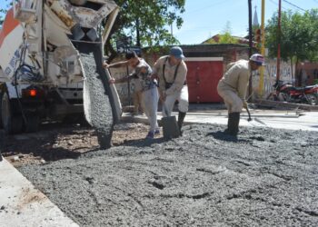 Avanza el Plan de Pavimentación en una de las arterias más importantes de San Pedro
