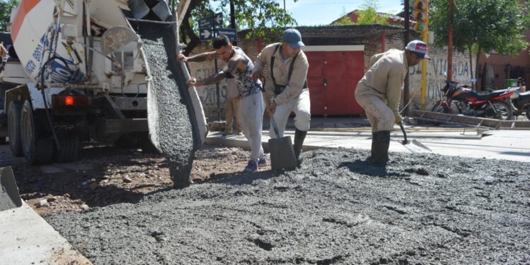 Avanza el Plan de Pavimentación en una de las arterias más importantes de San Pedro