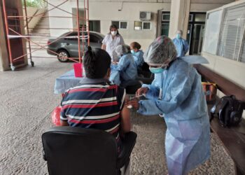 Importante afluencia de personas en el centro de testeo del poder judicial