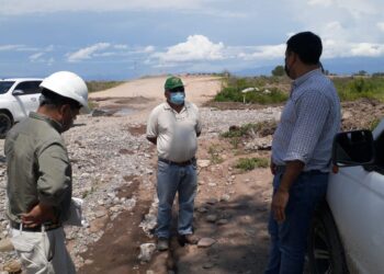 La obra de acceso para Pampa Blanca sigue en marcha