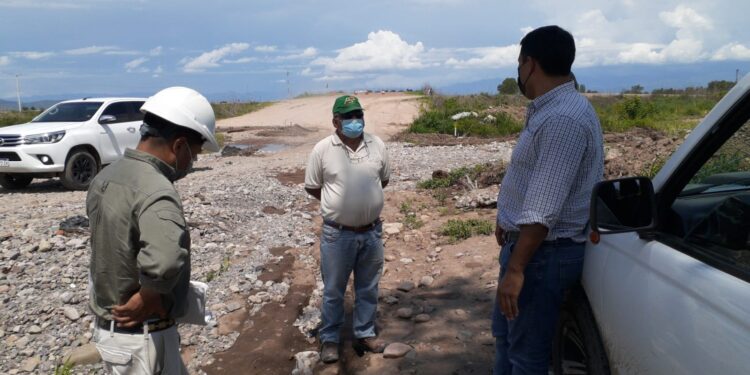 La obra de acceso para Pampa Blanca sigue en marcha