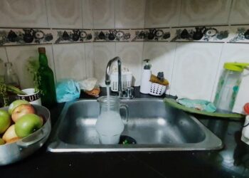 San Pedro amaneció sin agua potable, a causa del temporal.
