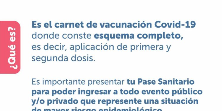 «Pase sanitario» para disfrutar de las actividades del verano