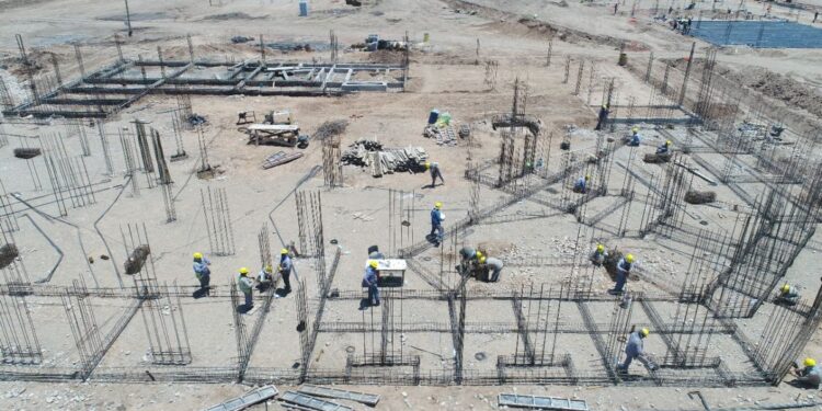 Chalicán: Obras del penitenciario, avanzan con un 20 % de progreso
