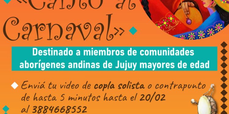 Lanzan concurso virtual de Coplas «Canto al Carnaval» para Comunidades Aborígenes