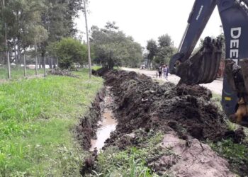 Pampa Blanca trabaja con Provincia en mejoramiento de desagües