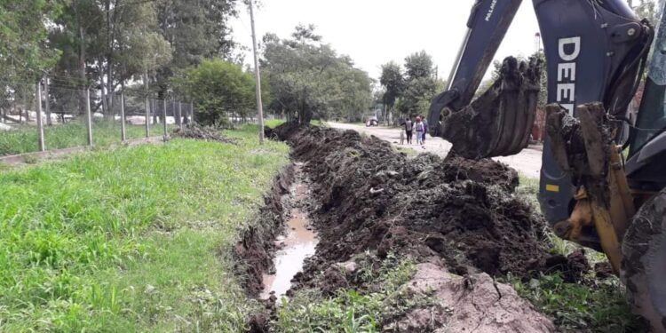 Pampa Blanca trabaja con Provincia en mejoramiento de desagües