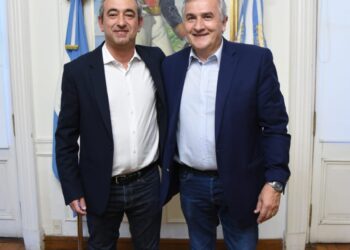 Gerardo Morales lideró una serie de actividades de perfil político en Rosario