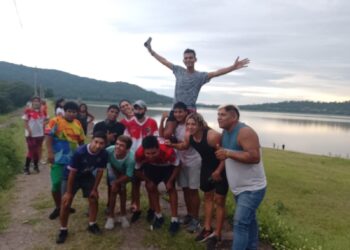 Claudia Trujillo: “es la primera vez que salimos de campamentos con los chicos que participan en deporte adaptado y estamos muy contentos”