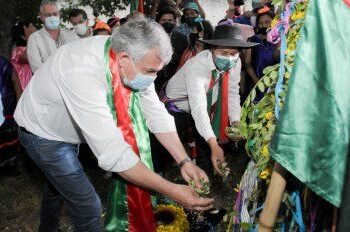 Calilegua: El gobernador acompañó al pueblo guaraní en el tradicional Arete Guasu