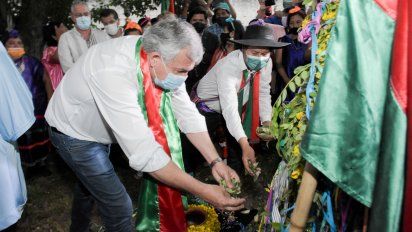 Calilegua: El gobernador acompañó al pueblo guaraní en el tradicional Arete Guasu