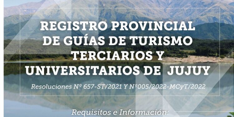Se abrió el Registro de Guías de Turismo Terciarios y Universitarios de Jujuy