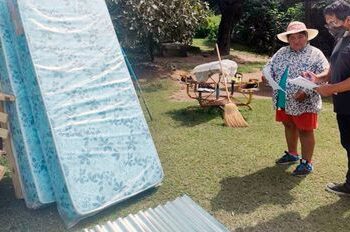 Ayuda social a familias de Barrio Norte y Punta Diamante