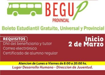 Comenzó la inscripción y renovación para BEGUP