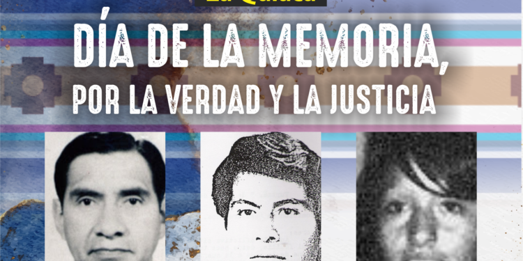 Recordarán a quiaqueños desaparecidos y se inagura la plazoleta de «La Memoria»