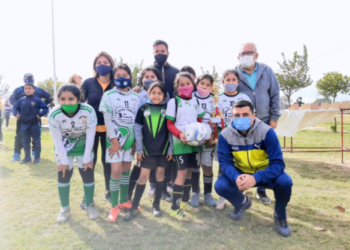 Inició la liga de fútbol infantil femenino en San Pedro