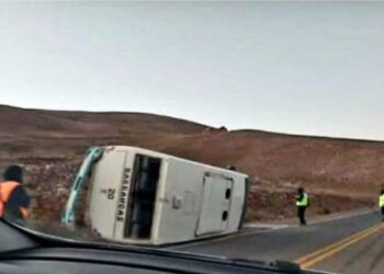 7 docentes heridos durante un vuelco en Ruta Nacional N° 52