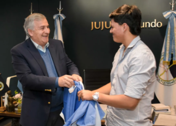 Morales recibió a deportista jujeño que participará de mundial de tiro en Alemania