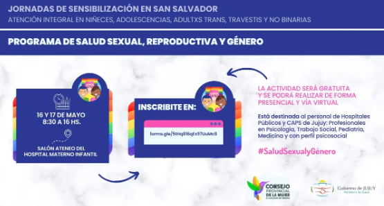 Jornada de Sensibilización en Atención Integral de niñeces, adolescencias y adultos trans, travestis y personas no binarias