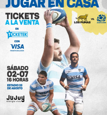 Los Pumas vs Escocia genera altas expectativas en el turismo