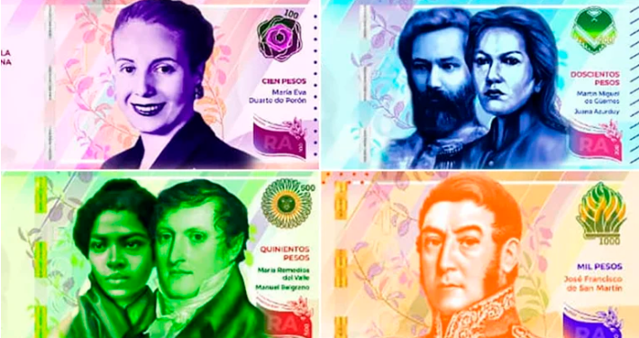 Próceres en lugar de animales: estos son los nuevos billetes de $100, 200, 500, 1.000 que presentó Alberto Fernández