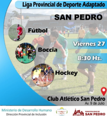 Segunda Fecha de la «Liga Provincial de Deporte Adaptado» en San Pedro