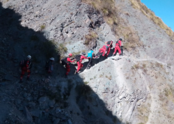 Volcán: una niña sufrió un accidente y fue rescatada luego de ocho horas debido a lo inóspito del lugar