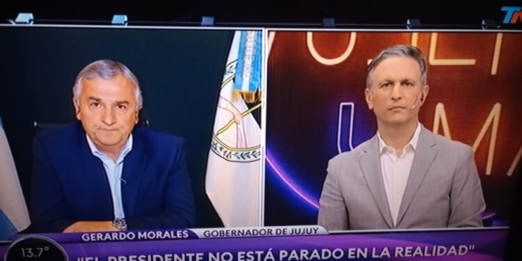 Gerardo Morales: «yo soy el gobernador de Jujuy, elegido por el pueblo, y me tienen que respetar en esa condición y tienen que respetara mi provincia»
