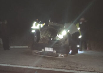 Volcó un auto en Tumbaya