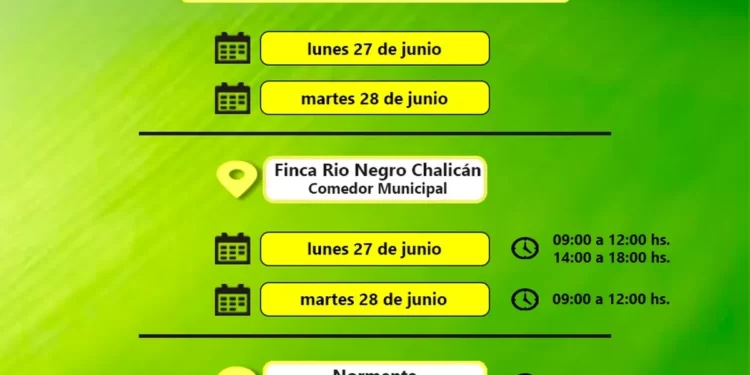 Se entregaran unidades alimentarias en Fraile Pintado y Arrayanal