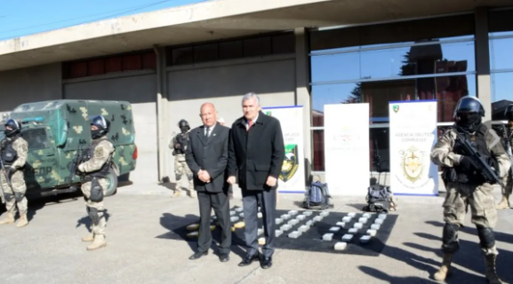 Morales informó el secuestro de más de 50 kilos de cocaína en la frontera