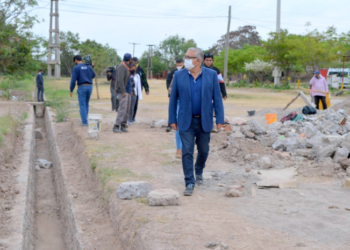Avanza la pavimentación de las calles de San Pedro