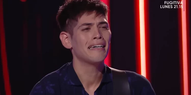 La emoción de un participante tras las palabras de Ricardo Montaner