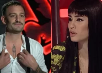 Lali no se contuvo y beso el amuleto de un participante en La Voz Argentina