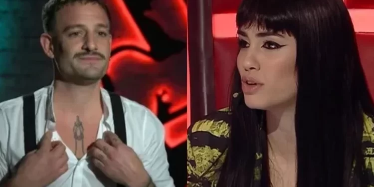 Lali no se contuvo y beso el amuleto de un participante en La Voz Argentina
