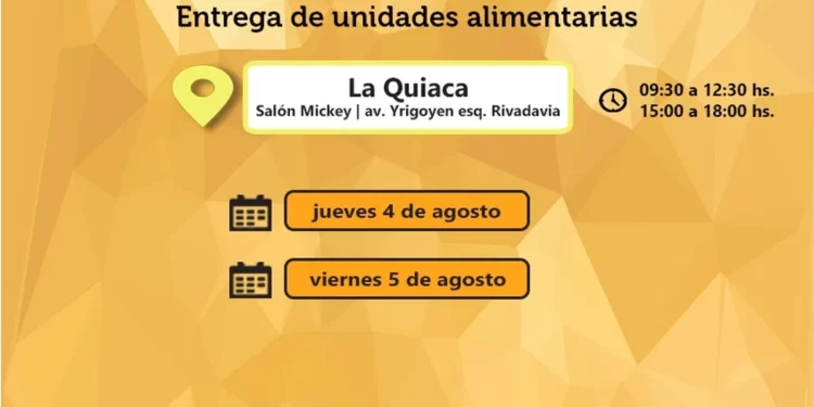 Continua la entrega de alimentos en la Puna y Yungas